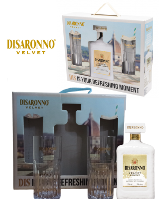 DISARONNO VELVET CL 70 CON BICCHIERI