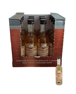 GRAPPA CAFFO INVECCHIATA MIGNON CL 5 CONFEZIONE DA 12 BOTTIGLIETTE