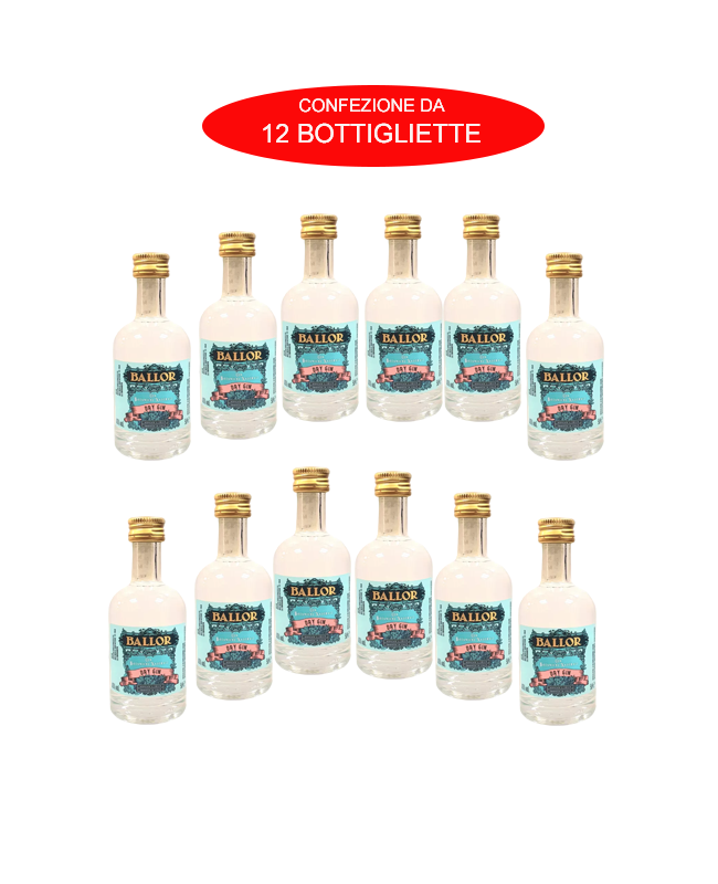 GIN BALLOR  MIGNON CL 5 CONFEZIONE DA 12 BOTTIGLIETTE