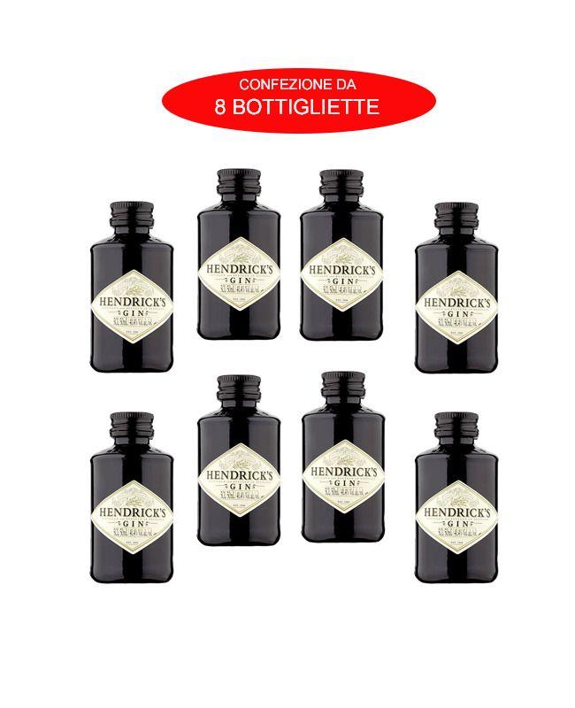 GIN HENDRICK'S MIGNON CL 5 CONFEZIONE DA 8 BOTTIGLIETTE