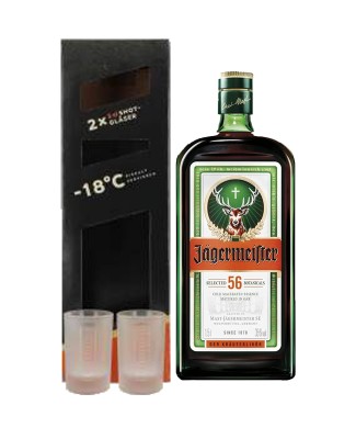 AMARO JAGERMEISTER CL 70 CON 2 BICCHIERI