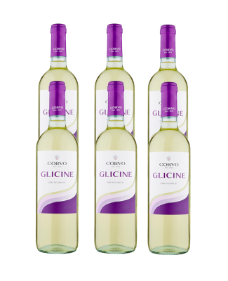 CORVO BIANCO GLICINE  DUCA DI SALAPARUTA TERRE SICILIANE IGT 6 BOTTIGLIE CL 75