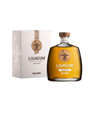 GRAPPA LIGNEUM MOSCATO BONOLLO CL 70 CON ASTUCCIO