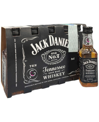 WHISKY JACK DANIEL'S MIGNON CL 5 CONFEZIONE DA 10 BOTTIGLIETTE
