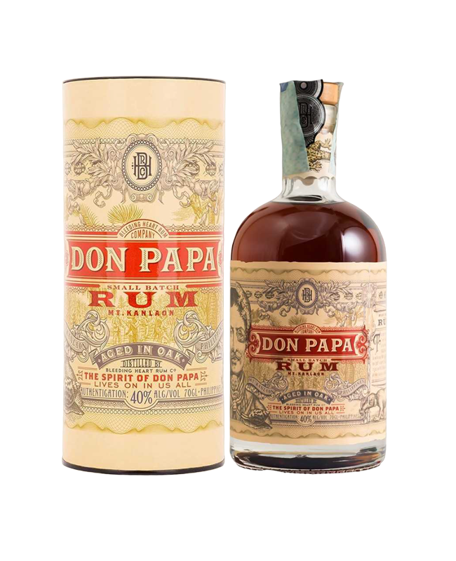 RUM DON PAPA 7 Y.O. Cl 70 CON ASTUCCIO