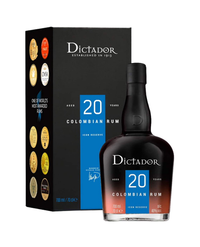 RUM DICTADOR 20 ANNI CL 70 CON ASTUCCIO