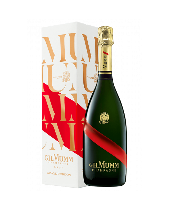 CHAMPAGNE GRAND CORDON BRUT MUMM CL 75 CON ASTUCCIO
