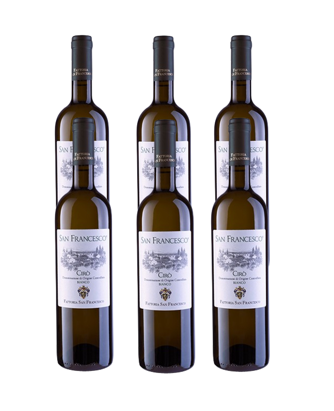 FATTORIA SAN FRANCESCO CIRÒ BIANCO DOC 6 BOTTIGLIE CL 75