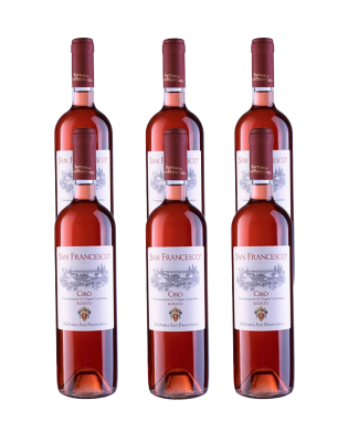 FATTORIA SAN FRANCESCO CIRÒ ROSATO DOC 6 BOTTIGLIE CL 75