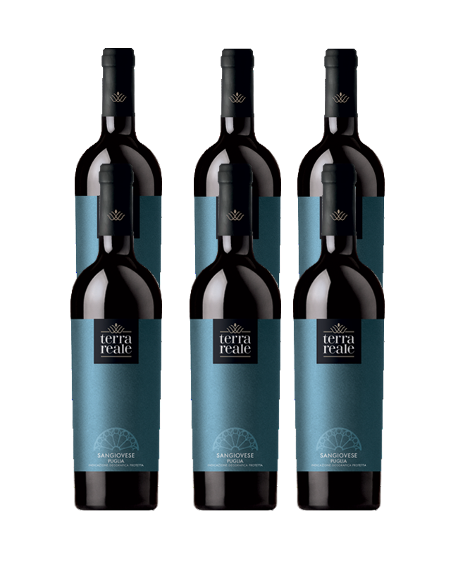 CANTINE VIN NOVA TERRA REALE SANGIOVESE IGP PUGLIA 6 BOTTIGLIE CL 75