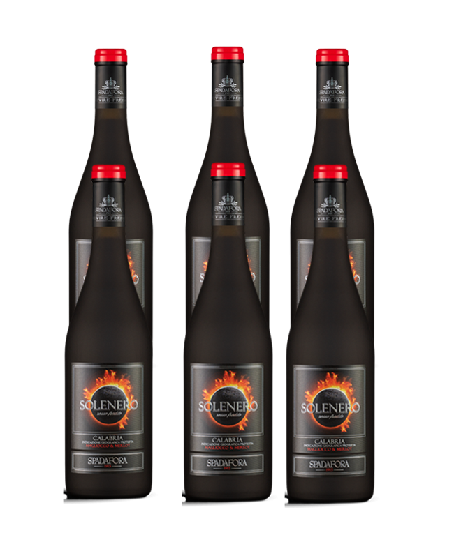 SPADAFORA SOLENERO MAGLIOCCO & MERLOT ROSSO IGP CALABRIA CL 75 6 BOTTIGLIE