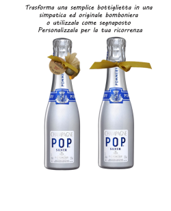 CHAMPAGNE POMMERY POP SILVER MIGNON CL 20